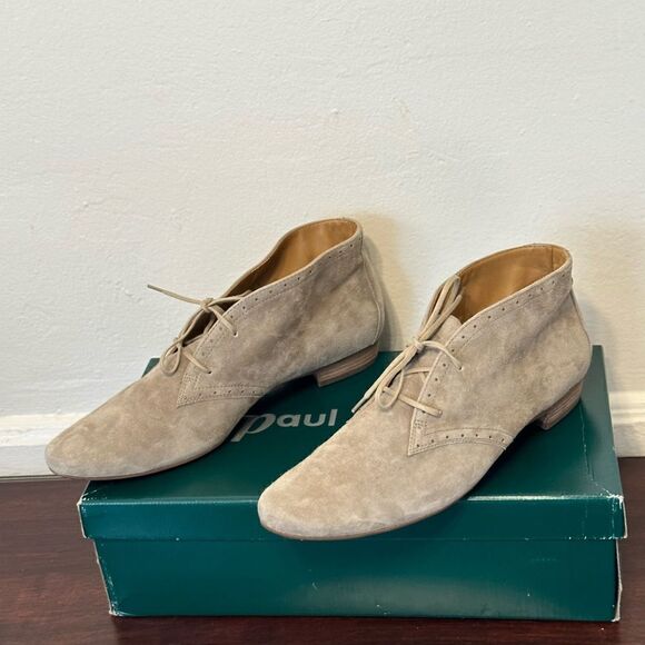 Paul Green EUC Handmade  7,5 US/5 UK/ 38Europe  Suede chukka  Boots Lace up - Picture 11 of 16